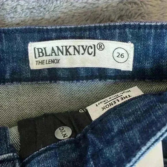 BLANKNYC The Lenox High Waisted Cutoff Denim Shorts in Wherever You Go Sz 26 NWT - Picture 7 of 10